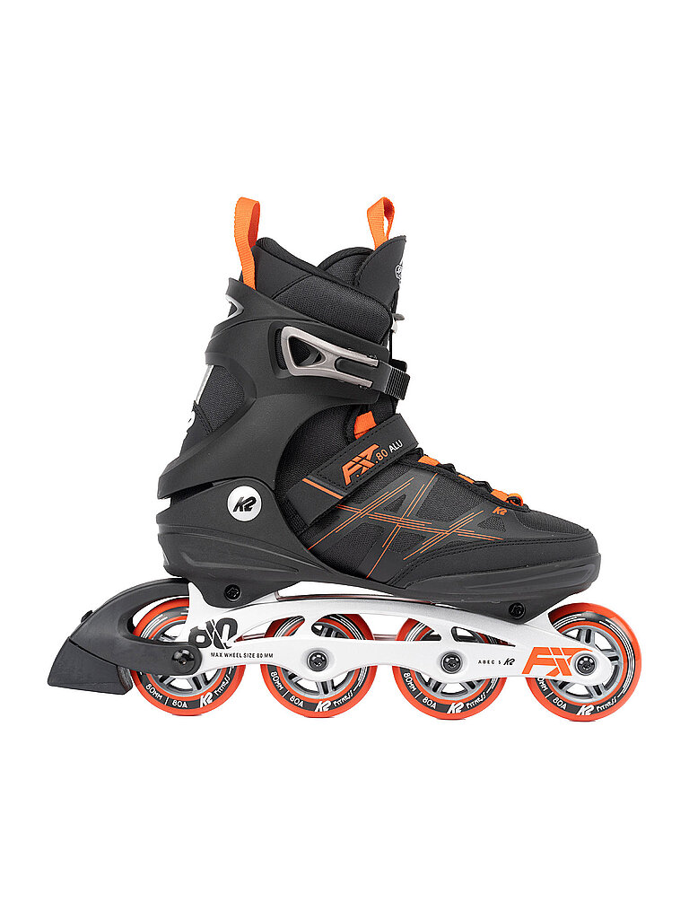 K2 K2 Herren Inlineskates F.I.T. 80 Alu schwarz | 44, schwarz