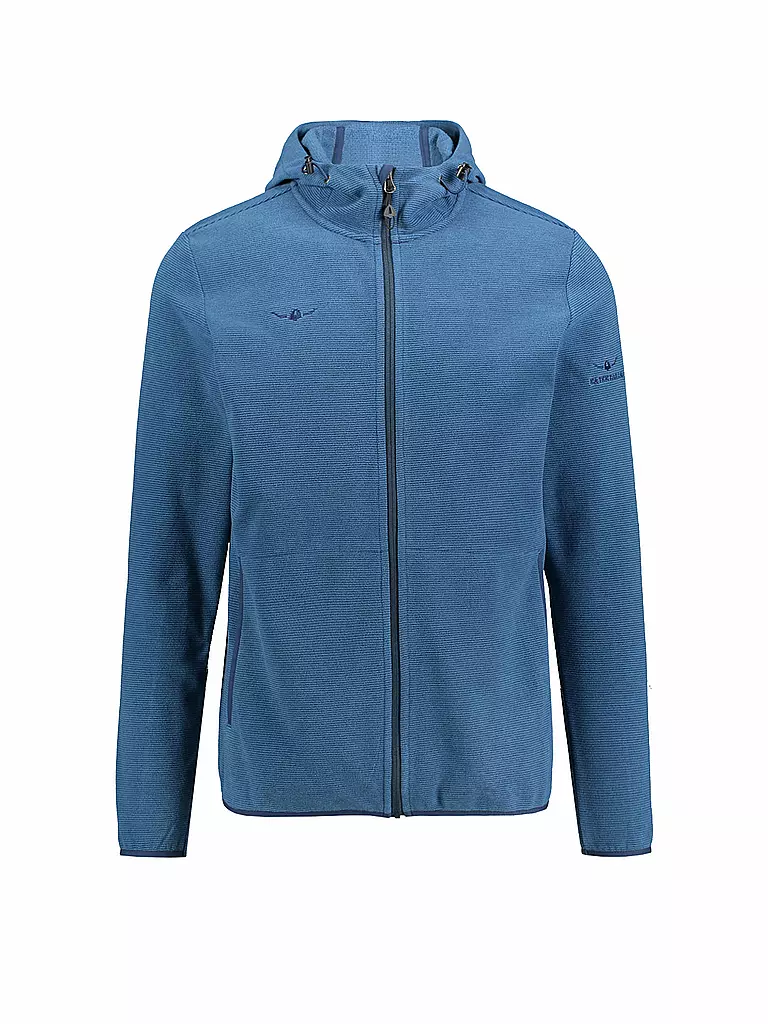 KAIKKIALLA | Herren Fleecejacke Valdemar Hoody | blau