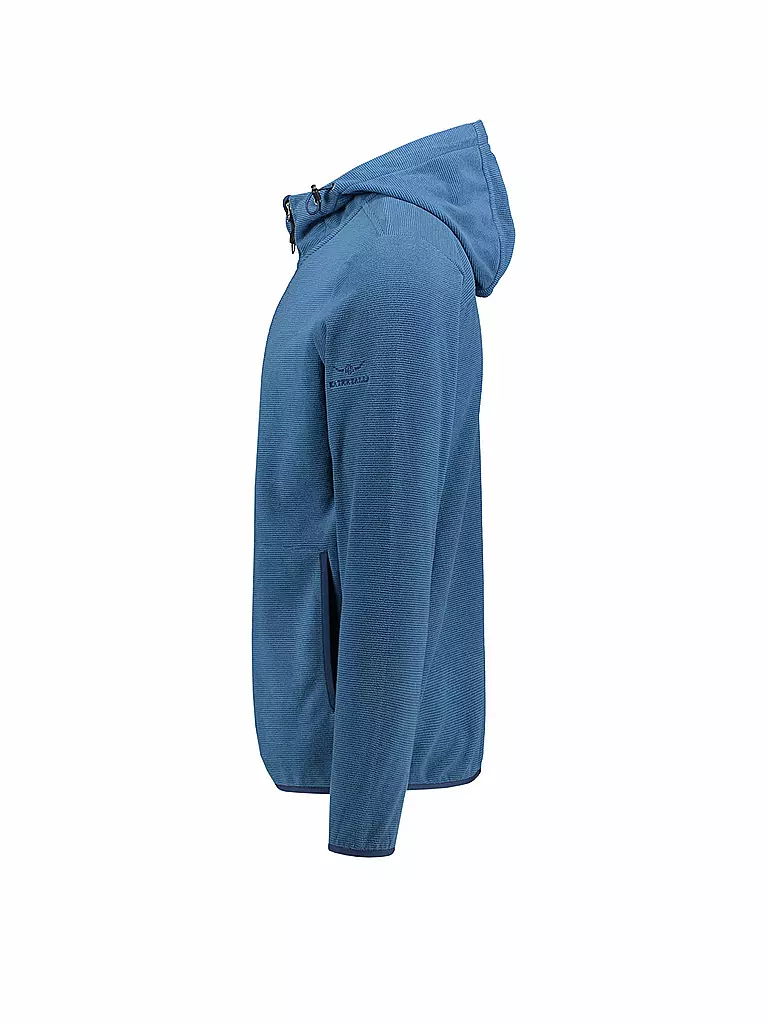 KAIKKIALLA | Herren Fleecejacke Valdemar Hoody | blau