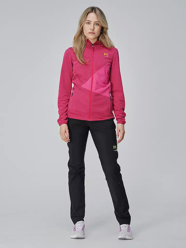 KARPOS | Damen Fleecejacke Nuvolau Hoodie | pink