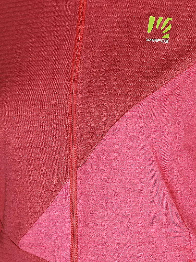 KARPOS | Damen Fleecejacke Nuvolau Hoodie | pink