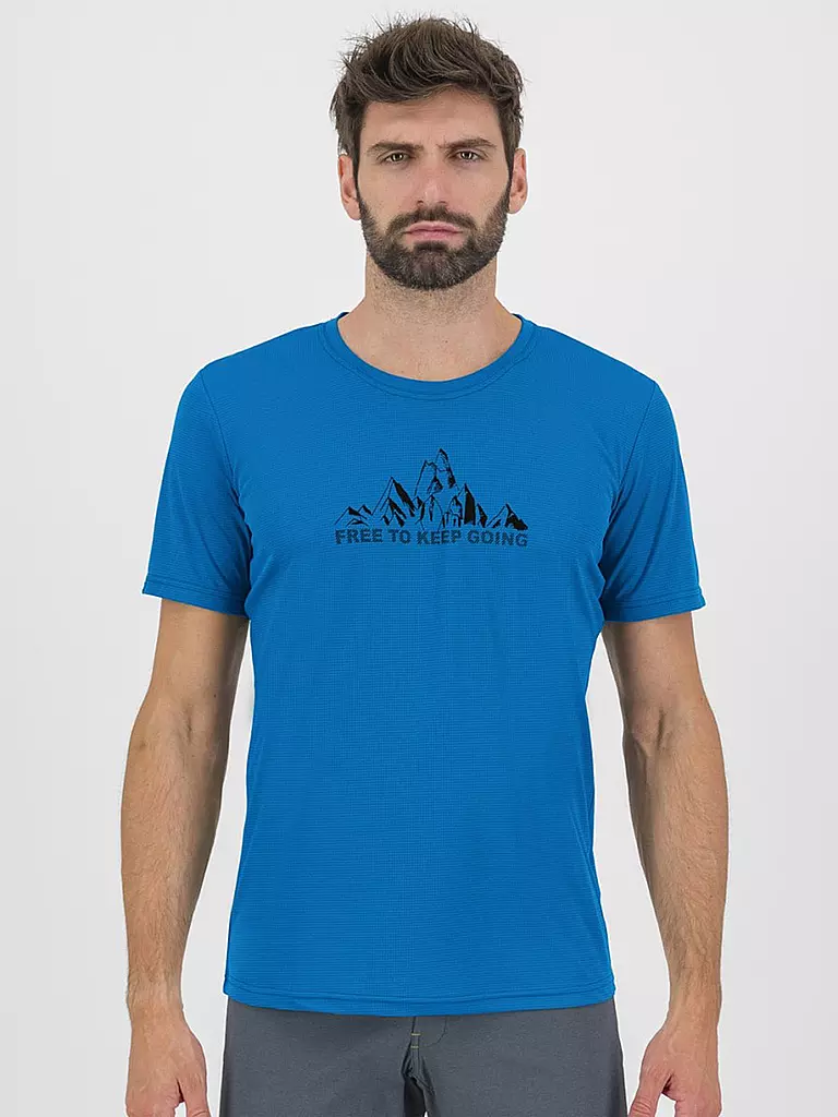 KARPOS | Herren Funktionsshirt Loma Print Jersey | blau