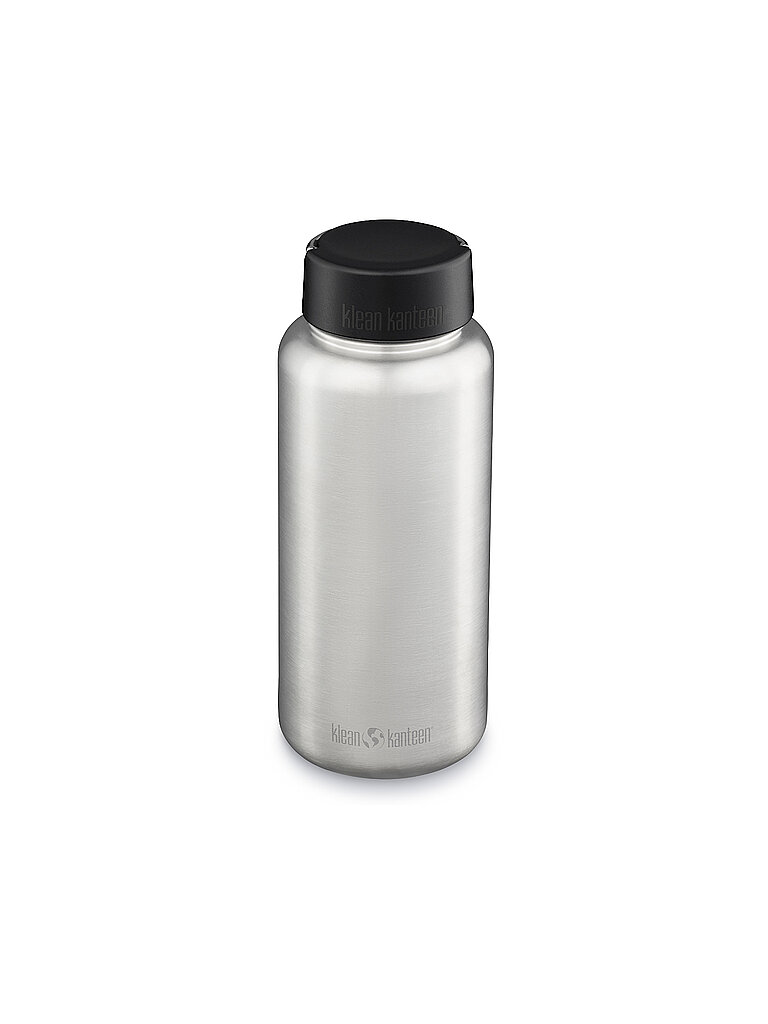 KLEAN KANTEEN Trinkflasche Edelstahl Wide Loop Cap 1182ml silber