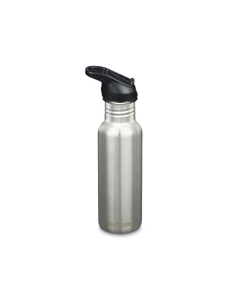 Klean Kanteen KLEAN KANTEEN Trinkflasche Classic Flip Seal Sport Cap Wistraw 532ml silber, silber