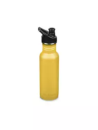 KLEAN KANTEEN | Edelstahl Trinkflasche Classic 532ml Sport Cap Black | gold
