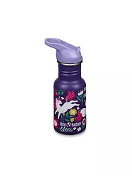 KLEAN KANTEEN | Kinder Trinkflasche Flip Seal Sport Cap Wistraw 355ml | lila