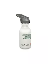 KLEAN KANTEEN | Kinder Trinkflasche Flip Seal Sport Cap Wistraw 355ml | weiss