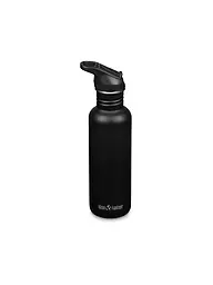 KLEAN KANTEEN | Trinkflasche Classic Flip Seal Sport Cap Wistraw 532ml | schwarz