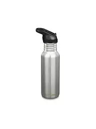 KLEAN KANTEEN | Trinkflasche Classic Flip Seal Sport Cap Wistraw 532ml | silber