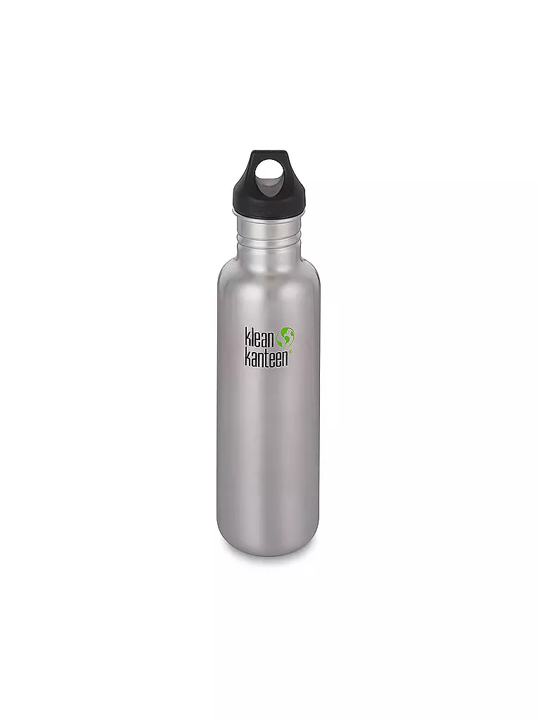 KLEAN KANTEEN | Trinkflasche Classic mit Loop Cap 27oz | silber