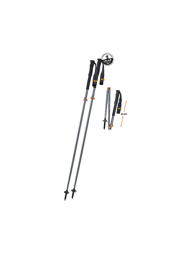 Komperdell KOMPERDELL Trekkingstöcke FX Lite TI Vario schwarz, schwarz