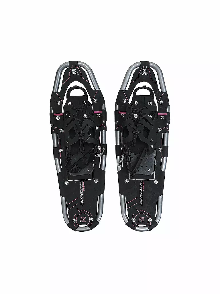 KOMPERDELL | Damen Schneeschuhe Trailmaster 22 + Gigasport Tourenstöcke | schwarz