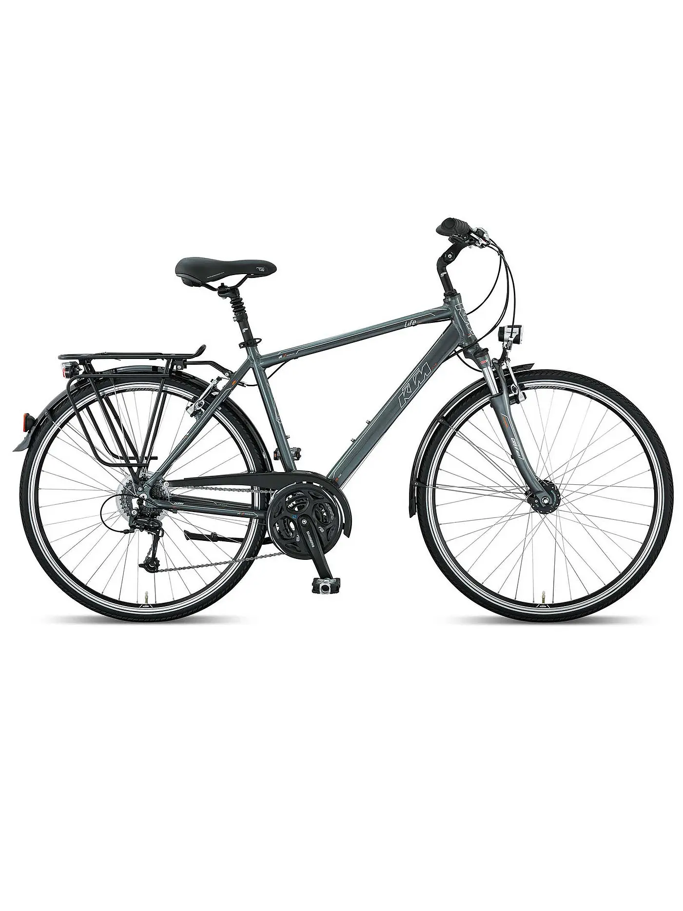 KTM | Trekking-Bike Life Time Herren titangrey | grau