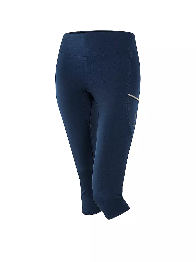 LÖFFLER | Damen 3/4 Lauftight | dunkelblau