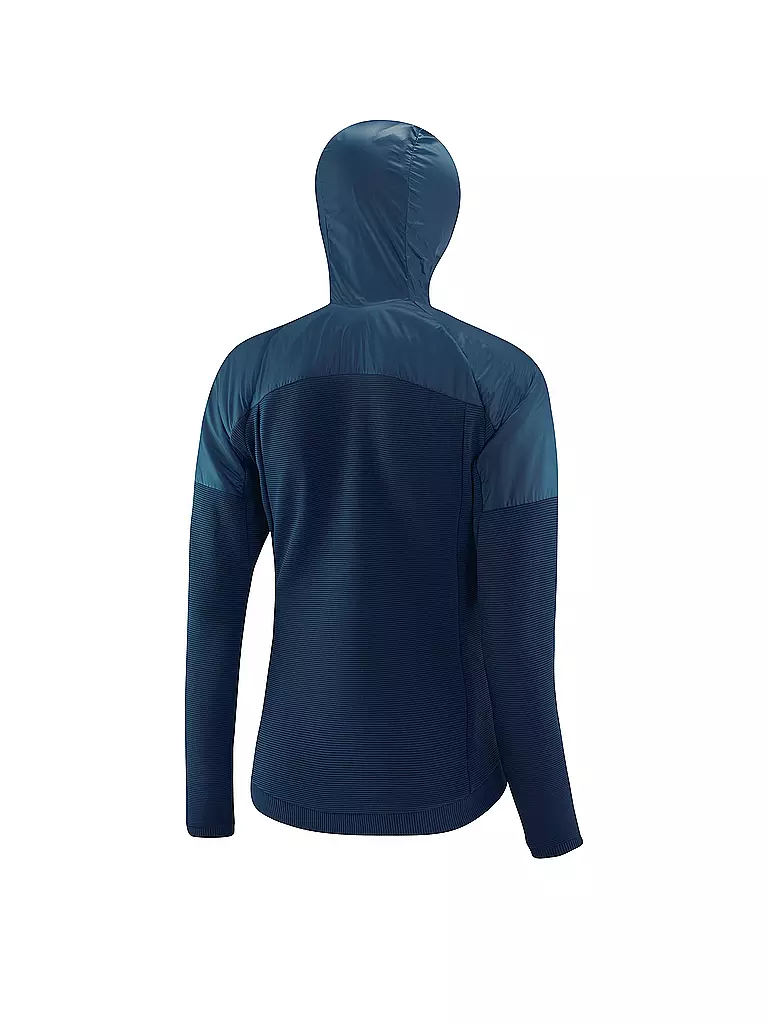 LÖFFLER | Damen Langlauf Hybridjacke Hooded Arctic PL Active | dunkelblau