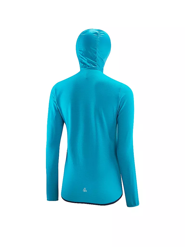 LÖFFLER | Damen Langlaufjacke Hoody Windfleece | türkis