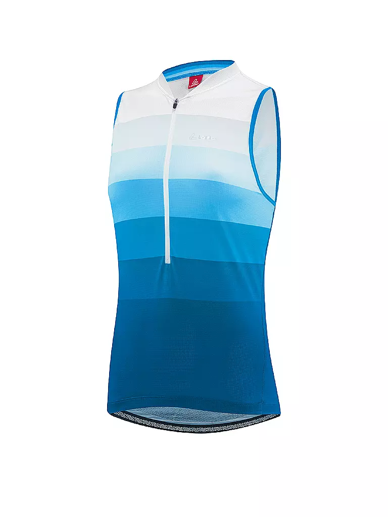 LÖFFLER | Damen Radtrikot Rainbow HZ SL | hellblau