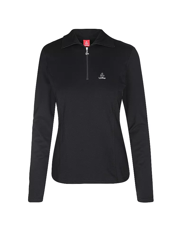 LÖFFLER | Damen TRANSTEX® Zip-Rolli Basic | schwarz