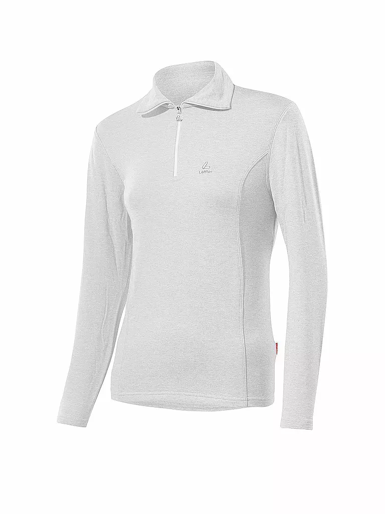 LÖFFLER | Damen TRANSTEX® Zip-Rolli Basic | weiss