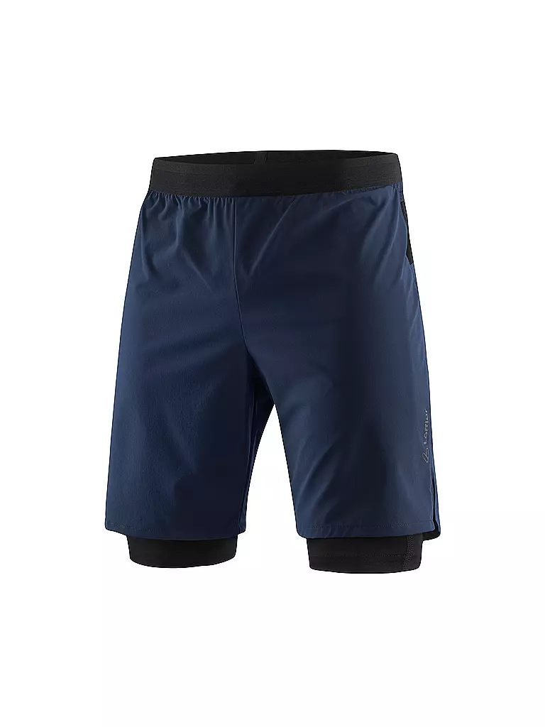 LÖFFLER | Herren 2in1 Laufshort ASSL | dunkelblau