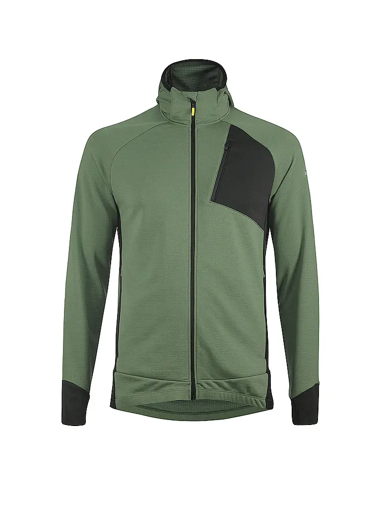 LÖFFLER | Herren Langlauf Fleecejacke Tech-Merino Hoodie | Olive
