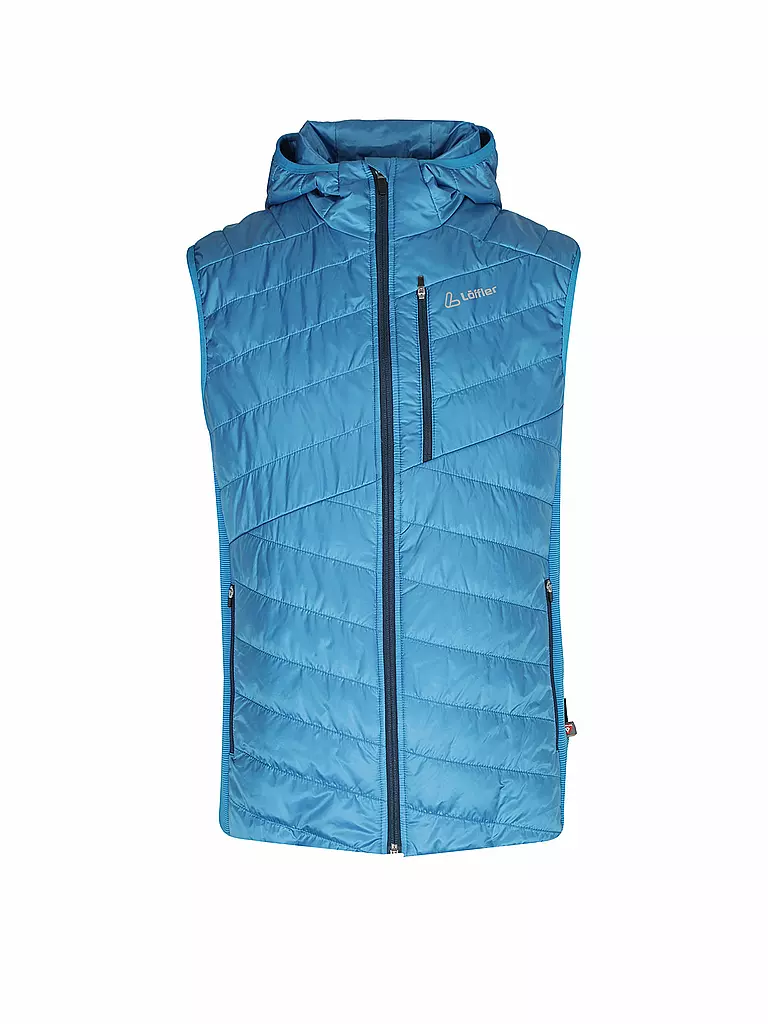 LÖFFLER | Herren Langlaufweste Hooded Vest PL60 | blau