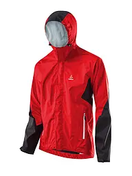 LÖFFLER | Herren Rad Regenjacke mit Kapuze | rot