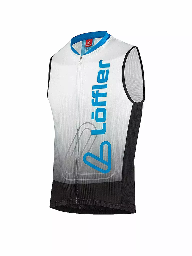 LÖFFLER | Herren Radtrikot Ärmellos Racing FZ | weiß