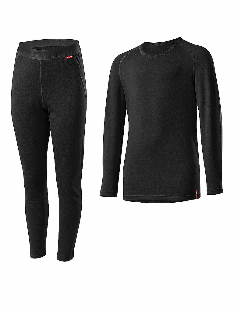 Löffler LÖFFLER Kinder Funktionsunterwäsche-Set TRANSTEX WARM schwarz | 128, schwarz