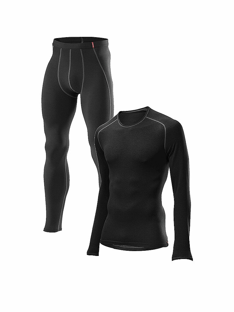 Löffler LÖFFLER Herren Funktionsunterwäsche-Set TRANSTEX WARM schwarz | 46, schwarz
