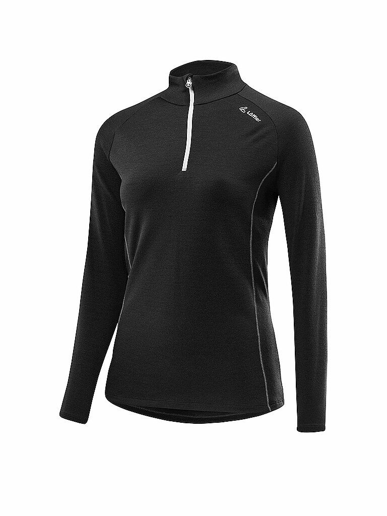 Löffler LÖFFLER Damen Langlaufshirt Midlayer transtex Merino schwarz | 34, schwarz