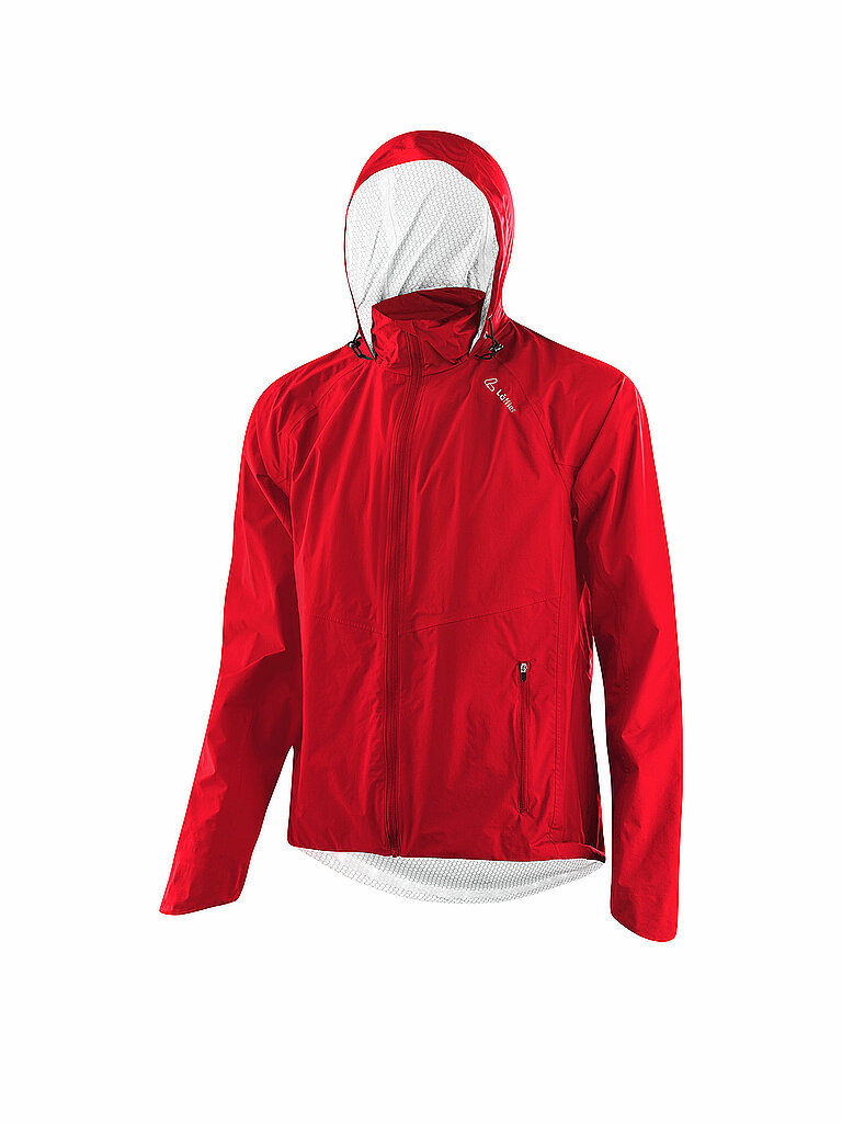 Löffler LÖFFLER Herren Radjacke WPM Pocket CF Hoodie rot | 50, rot