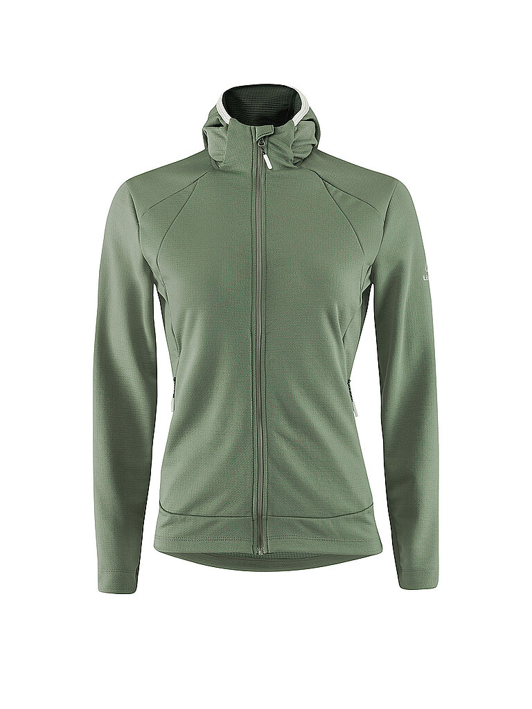 Löffler LÖFFLER Damen Langlauf Fleecejacke Tech-Merino Hoodie olive | 34, olive