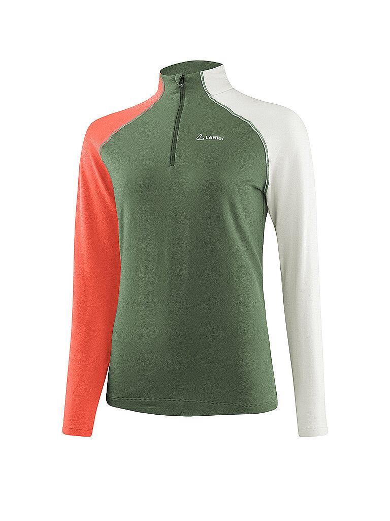 Löffler LÖFFLER Damen Unterzieh Zipshirt TRANSTEX Coblo olive | 34, olive
