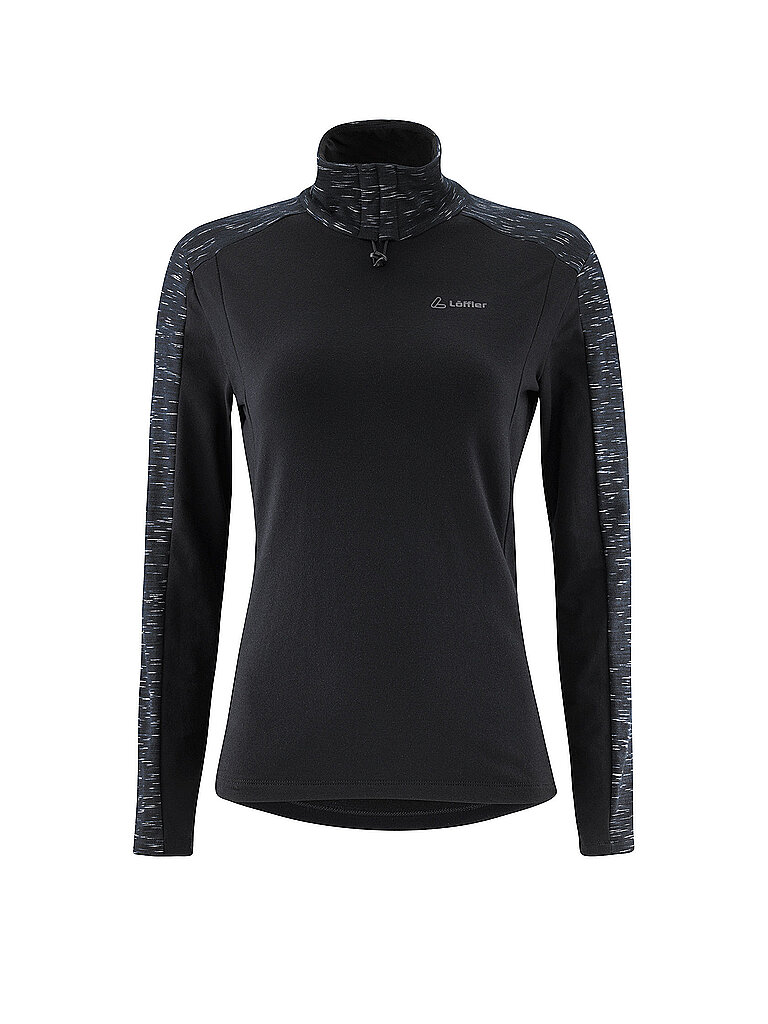Löffler LÖFFLER Damen Langlauf Unterzieh Shirt Turtleneck Starlit Transtex schwarz | 34, schwarz