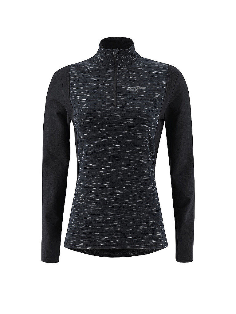 Löffler LÖFFLER Damen Unterzieh Zipshirt STARLIT TRANSTEX schwarz | 34, schwarz