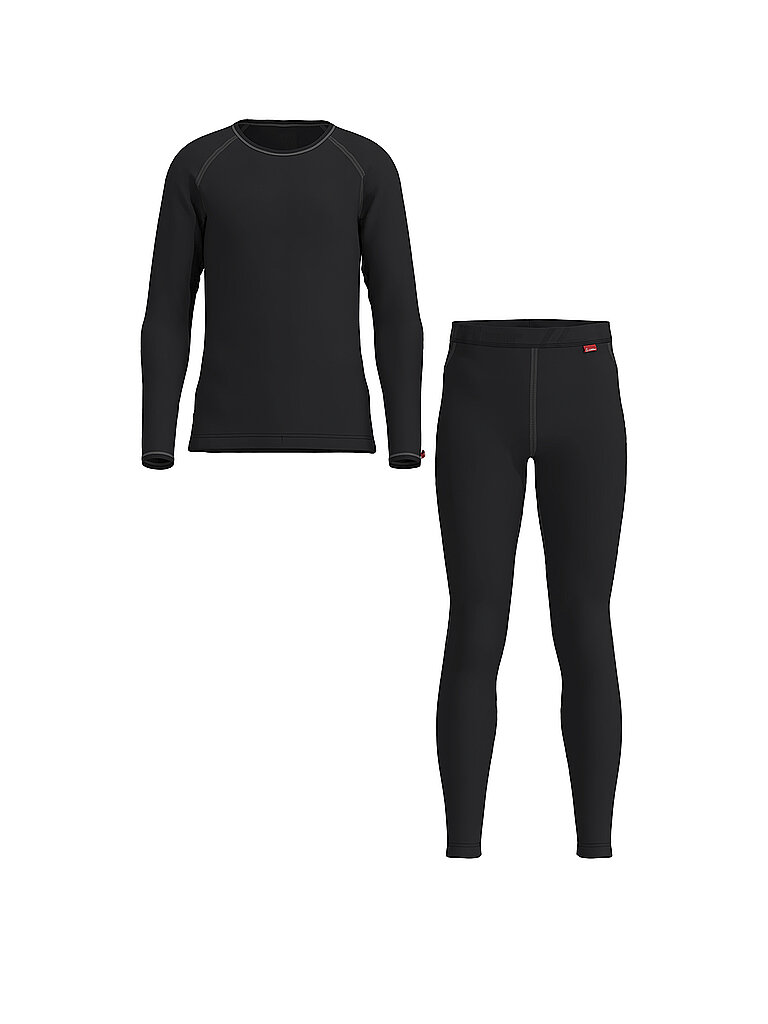 Löffler LÖFFLER Kinder Unterzieh Set TRANSTEX WARM schwarz | 104, schwarz