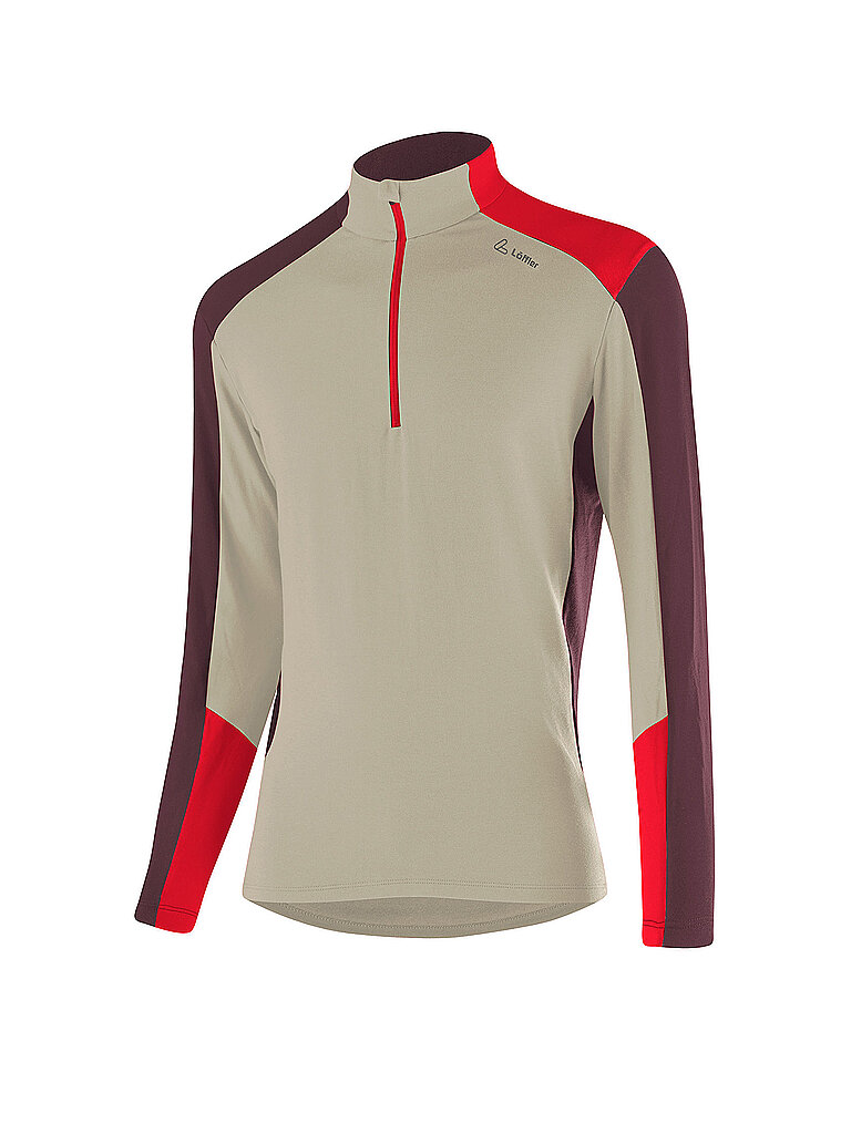 Löffler LÖFFLER Herren Unterzieh Zipshirt HARLEY TRANSTEX camel | 48, camel
