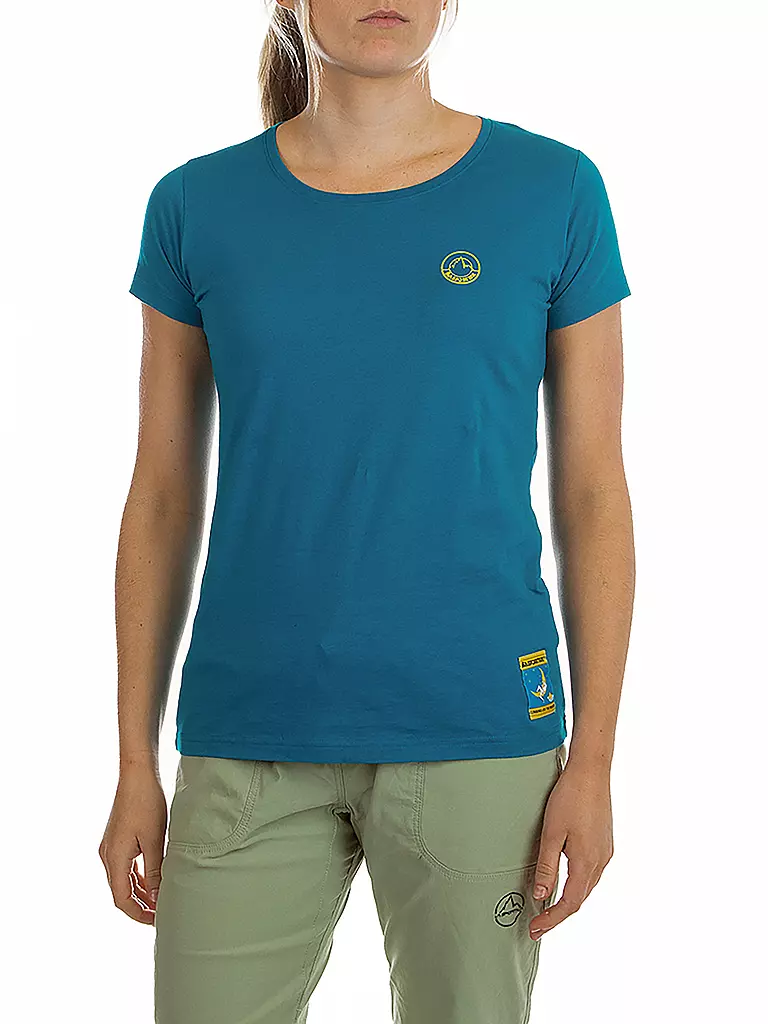 LA SPORTIVA | Damen Klettershirt Climbing on the Moon | petrol