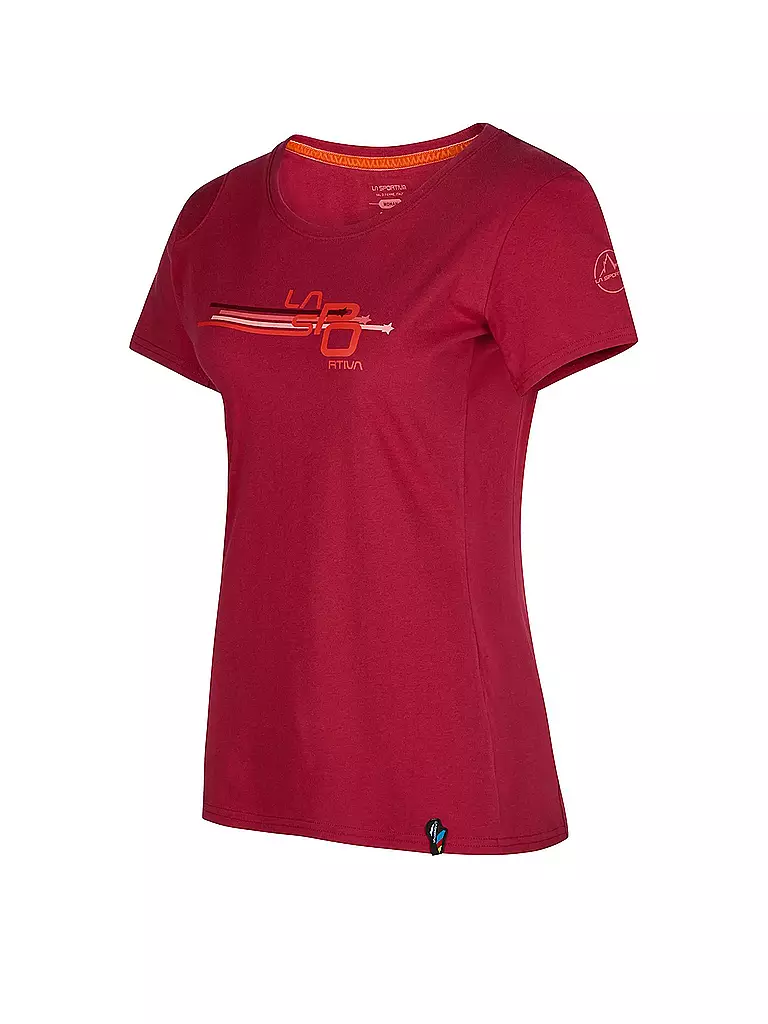 LA SPORTIVA | Damen Klettershirt Stripe Cube | rot