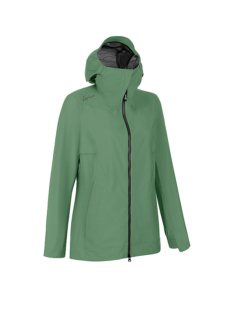 LAMUNT Damen Wanderjacke Tiziana 3L WP Shell Hoodie dunkelgrün | 36