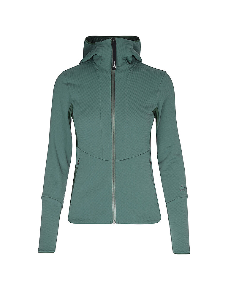 LAMUNT LAMUNT Damen Fleecejacke Violet Thermal Hoodie dunkelgrün | 36, dunkelgrün