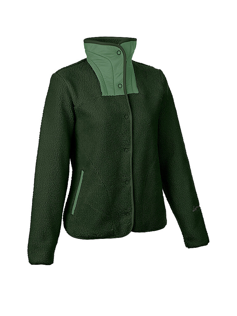 LAMUNT LAMUNT Damen Fleecejacke Sabine Cozy Thermalfleece dunkelgrün | 36, dunkelgrün