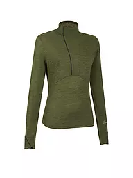 LAMUNT | Damen Funktions Zipshirt Alexandra | dunkelgrün