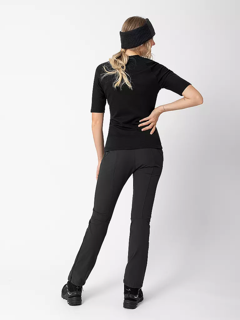 LAMUNT | Damen Funktionsshirt Martine Woolmix | schwarz