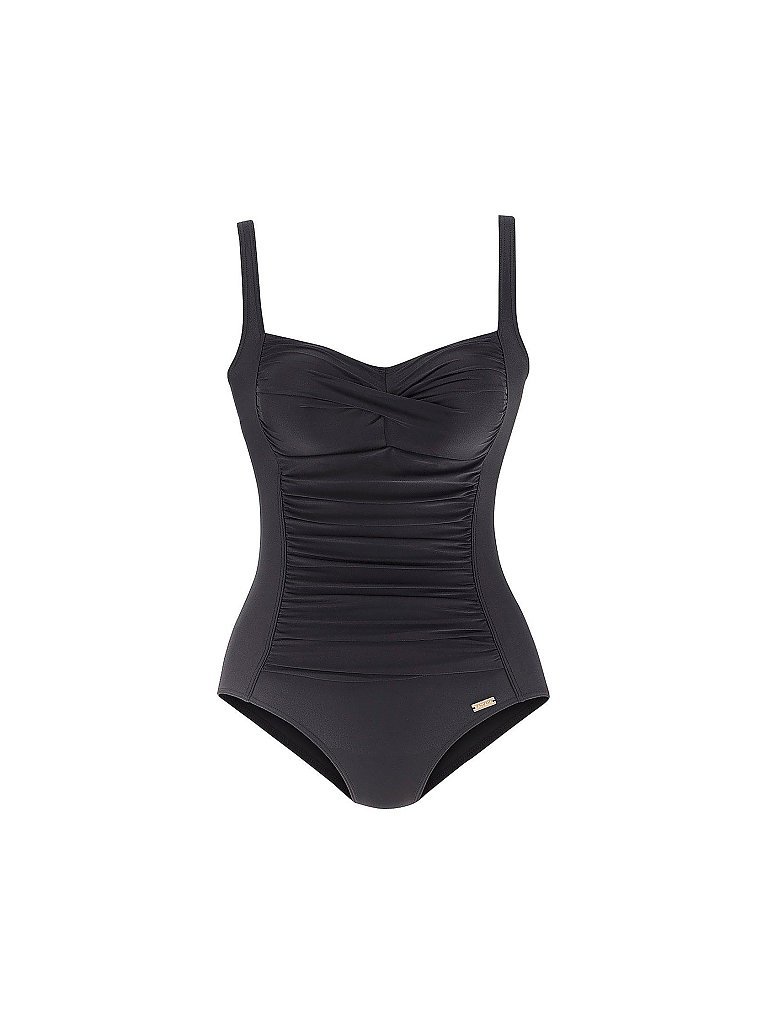 LASCANA Damen Badeanzug B-D Cups schwarz | 42E