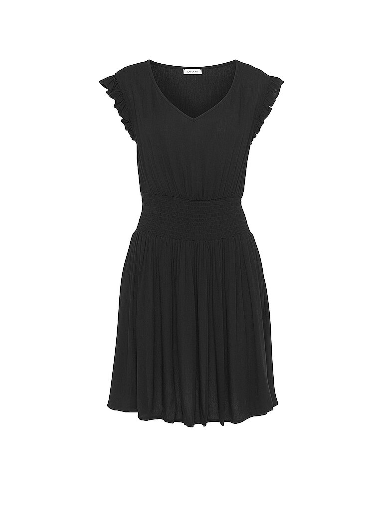 LASCANA Damen Strandkleid schwarz | 38