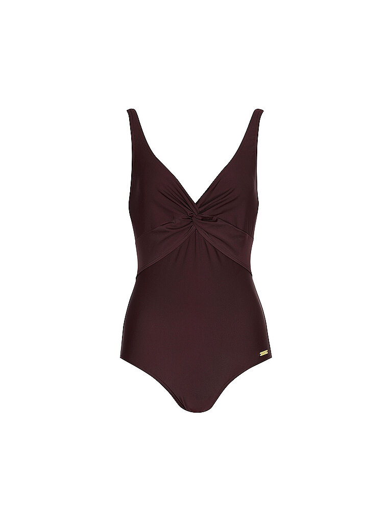 LASCANA Damen Badeanzug dunkelrot | 42E