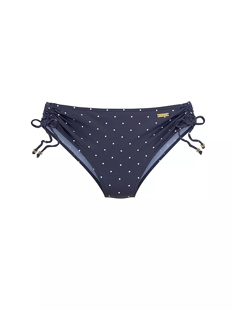 LASCANA | Damen Bikinihose Sparkle Raffung | blau