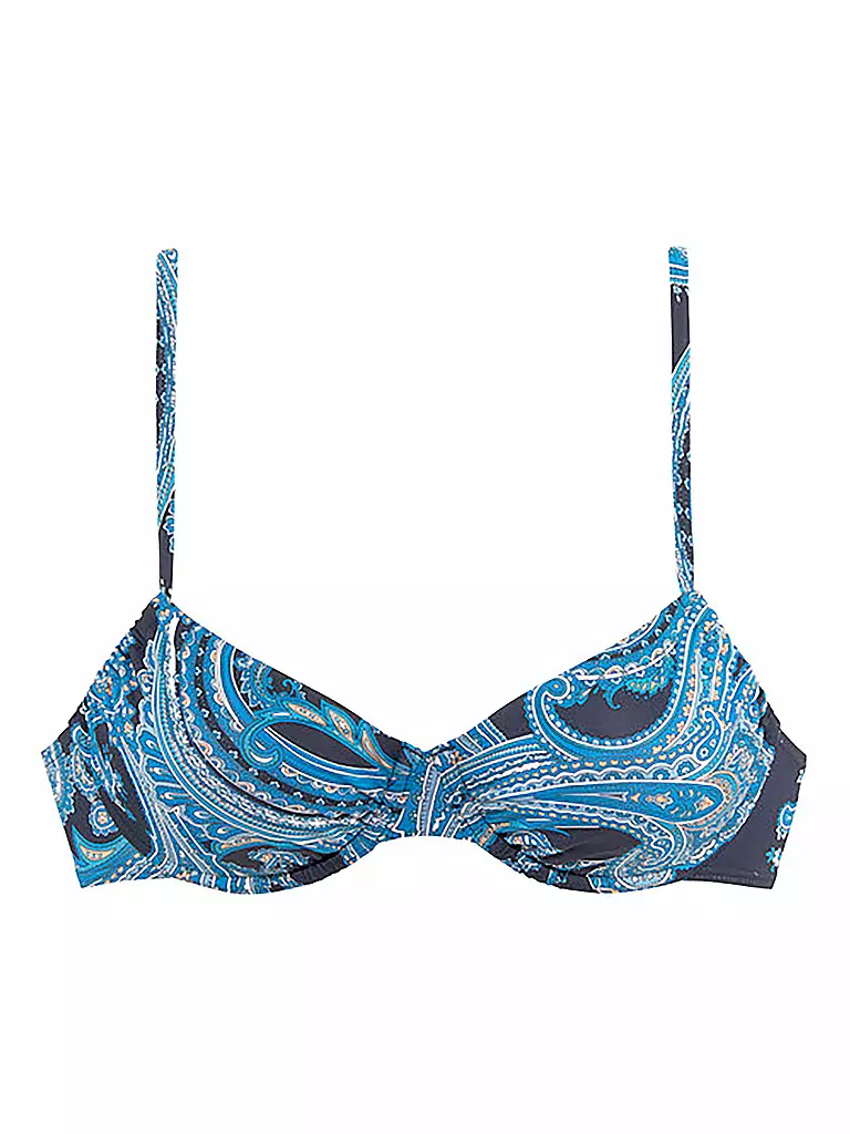 LASCANA | Damen Bikinioberteil Bügel BH Paisley | blau